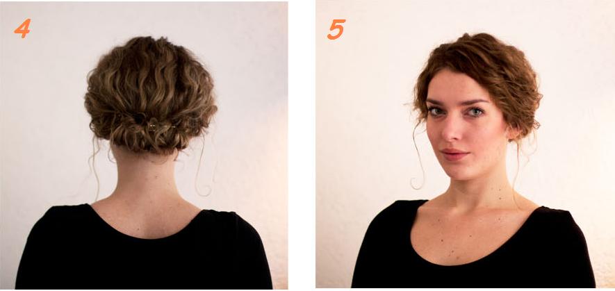 Tutoriel 4 Coiffures Simples & Rapides Cheveux Bouclés  - coiffure facile cheveux bouclés