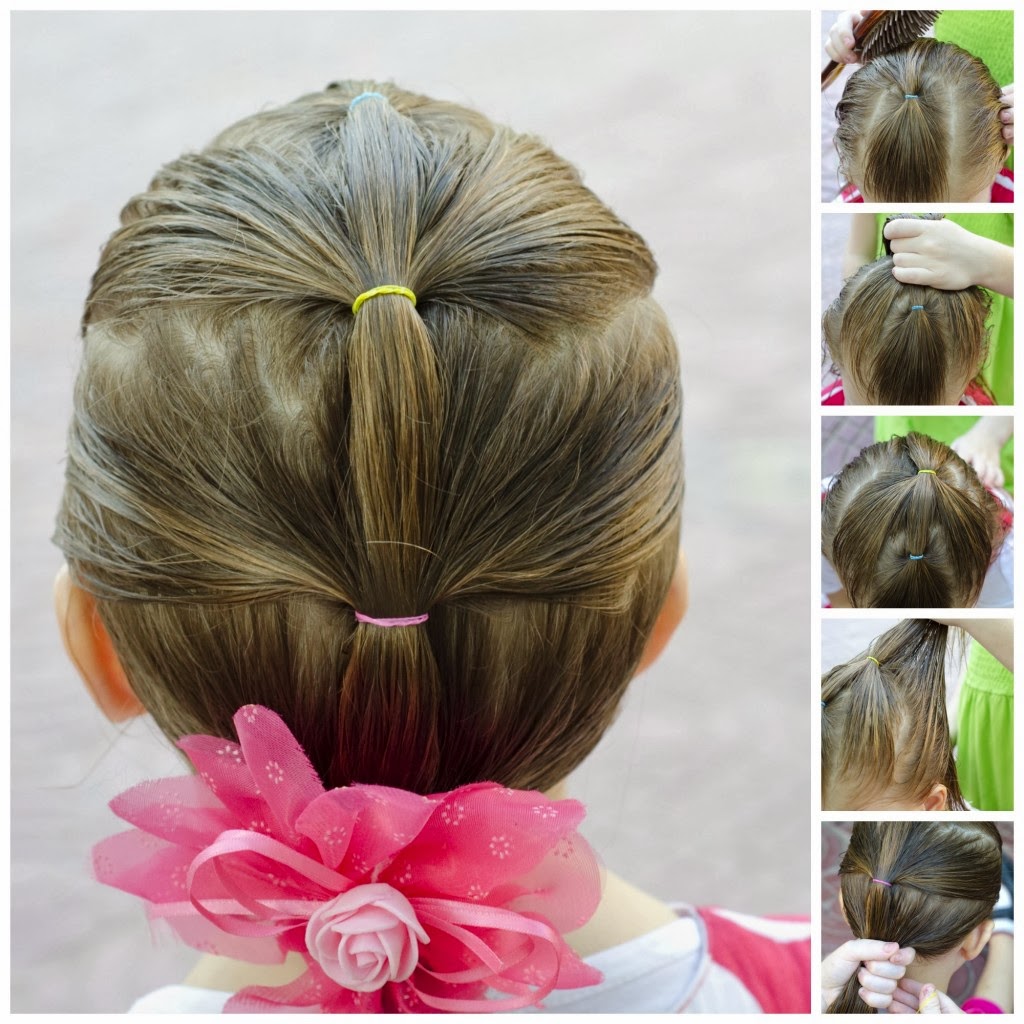 Beautiful Hairstyle for a little girl prepared by Maher Shop  - coiffure pour petite fille