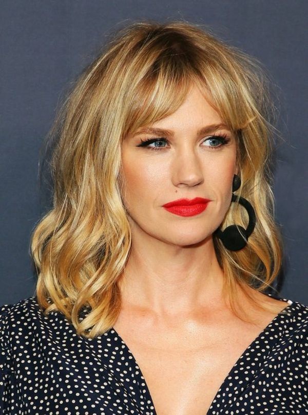 how to style curly curtain bangs