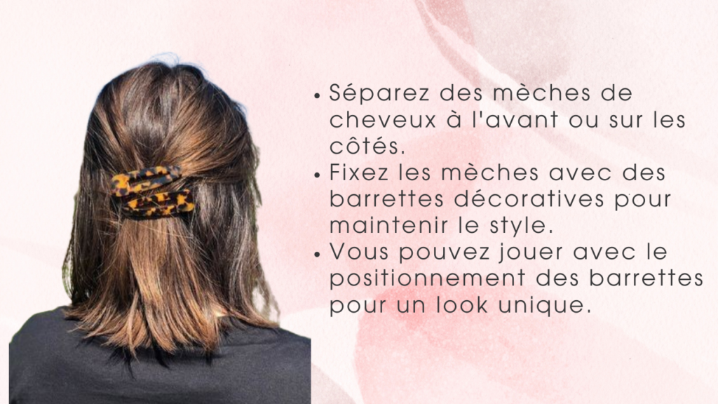 6 Coiffures simples pour cheveux courts