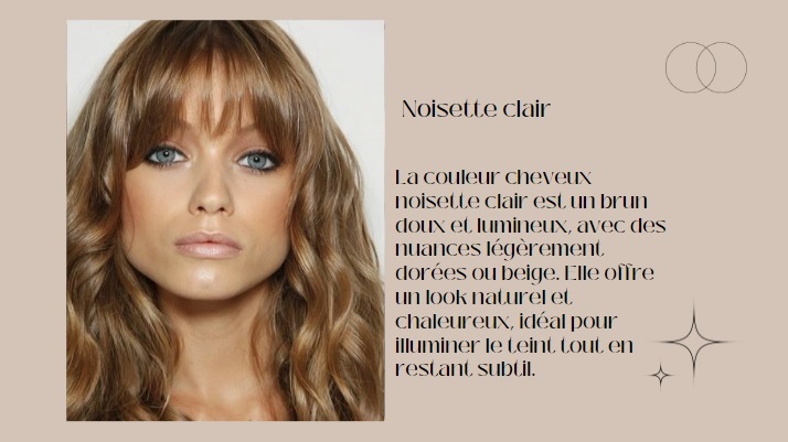 Couleur cheveux noisette clair