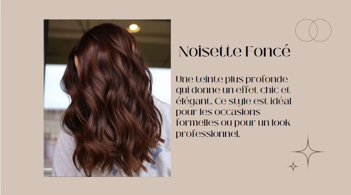 Cheveux noisette foncé