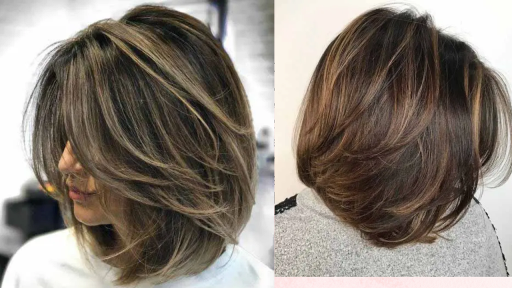 Coupes cheveux effilées dégradées