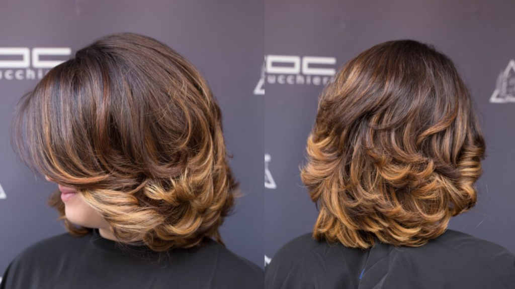 Coupes cheveux effilées dégradées