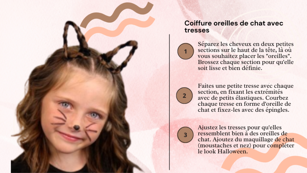  Coiffure oreilles de chat avec tresses