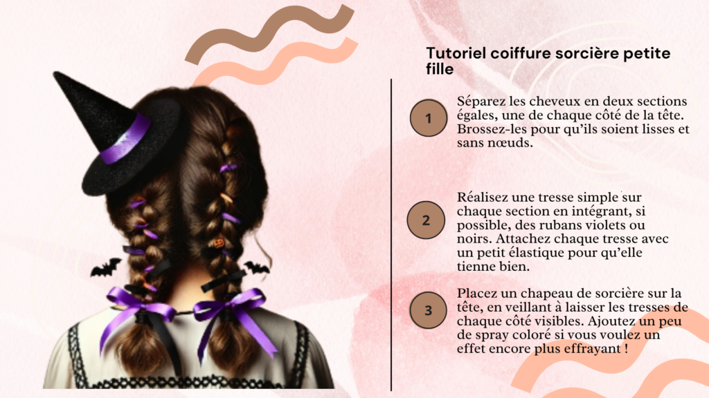 Coiffures Halloween faciles pour petites filles 