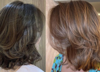 Coupes cheveux effilées dégradées