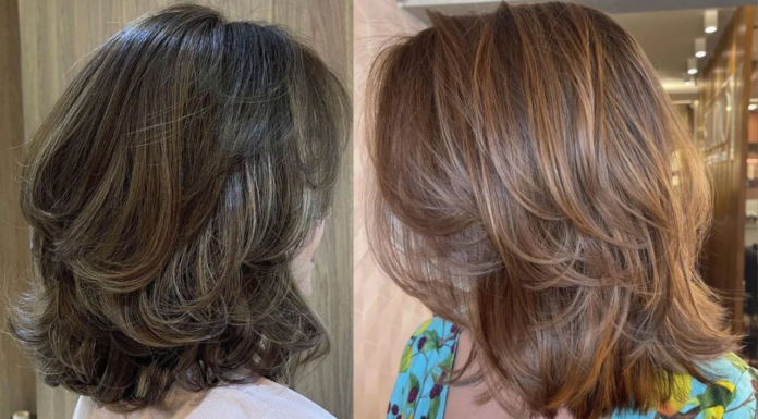 Coupes cheveux effilées dégradées